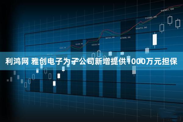 利鸿网 雅创电子为子公司新增提供1000万元担保